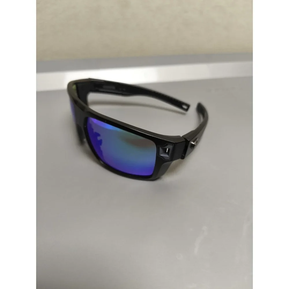 Costa Del Mar Diego 580P Polarized Sunglasses Black Blue Mirror